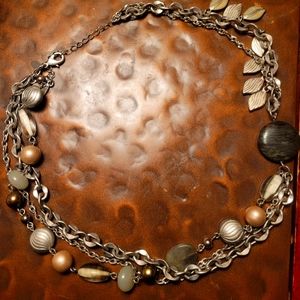 Lia Sophia bead/metal necklace